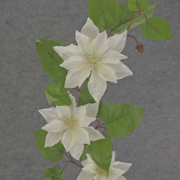 CLEMATIS SPRAY 32" WHITE