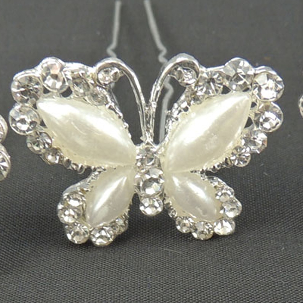 PEARL/GEM PIN 1"x3" BUTTERFLY   (12/BOX)