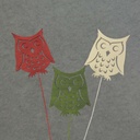 OWL PICK WOOD  3 ASST  12"