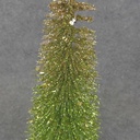 TREE 10" GREEN/GOLD GLITTER