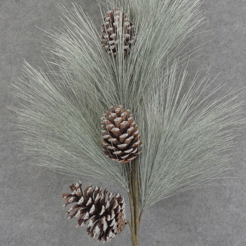 PINE BRANCH W/CONES 45&quot; FROSTED