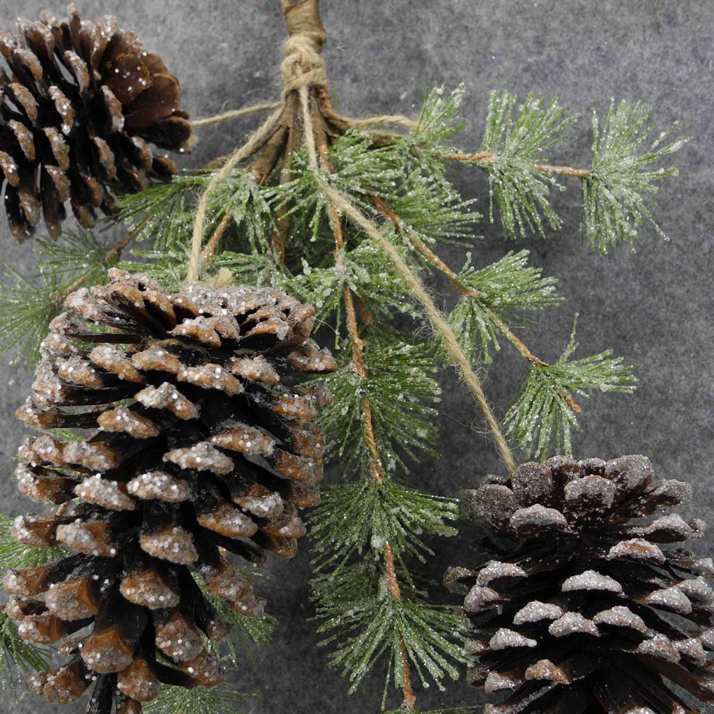 MING PINE HANGER W/LARGE CONES 14"