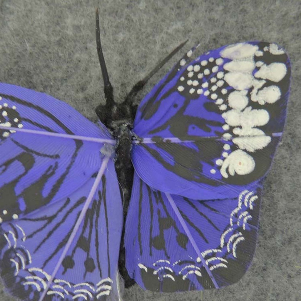 2.5&quot; FEATHER BUTTERFLY  LAVENDER