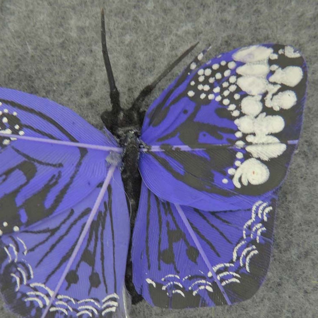 2.5" FEATHER BUTTERFLY  LAVENDER