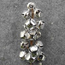 JINGLE BELL PICK 7" x15 BELLS SILVER