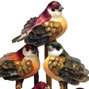 2.5" MUSHROOM BIRD-PERCH/PICK 6 ASST JEWELTONE