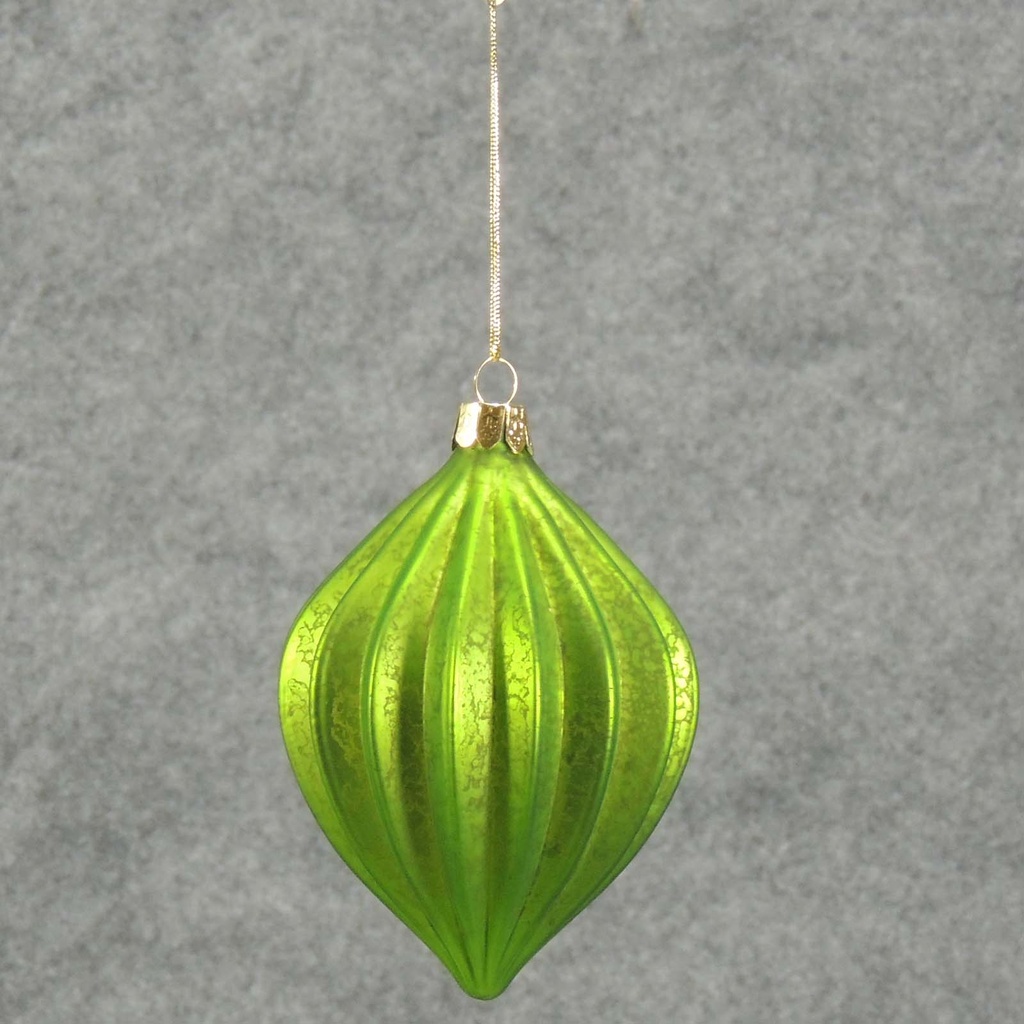 ORNAMENT GLASS ONION SHAPE