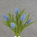 HYACINTH BUSH X7 14" PLASTIC  BLUE