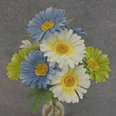 DAISY/GERB BUSH X10 19&quot; 4&quot;dia  BEAUTY/CREAM