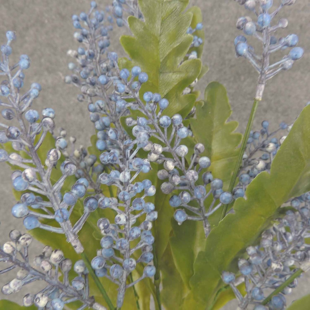 SEED/LEAF BUSH X6 18" PLASTIC  BLUE