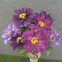 ZINNIA BUSH X10 17"  PURPLE