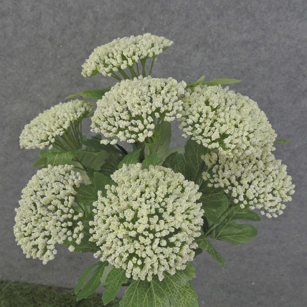 QUEEN ANN'S LACE BUSH 17" X9     WHITE