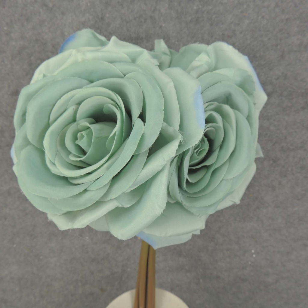 ROSE BUNDLE X5 12" 4.5"dia       TEAL