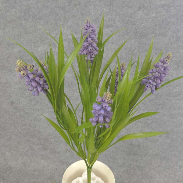 HYACINTH BUSH X7 14" PLASTIC  PURPLE