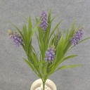 HYACINTH BUSH X7 14" PLASTIC  PURPLE