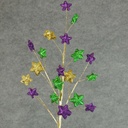 29" STAR SPRAY - MARDI GRAS 19 STARS