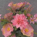 DAHLIA/POPPY/LILY BUSH X18 24" PINK