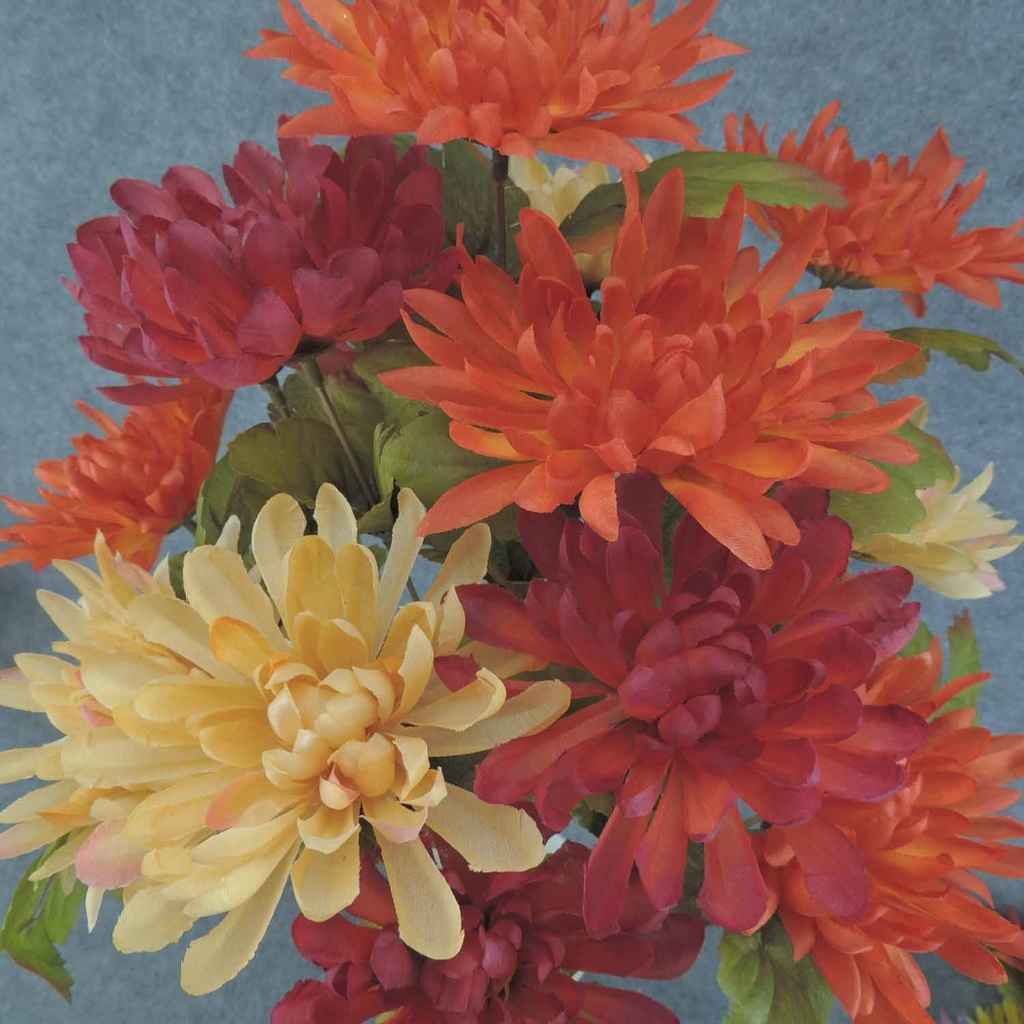 MUM BUSH X14 21" 3.5"dia  ORANGE/BEAUTY/BEIGE