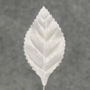 LEAVES CORSAGE MEDIUM WHITE/IRR (100/BAG)