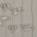 66" GARLAND TEAR DROP/PEARL HEART  CRYSTAL