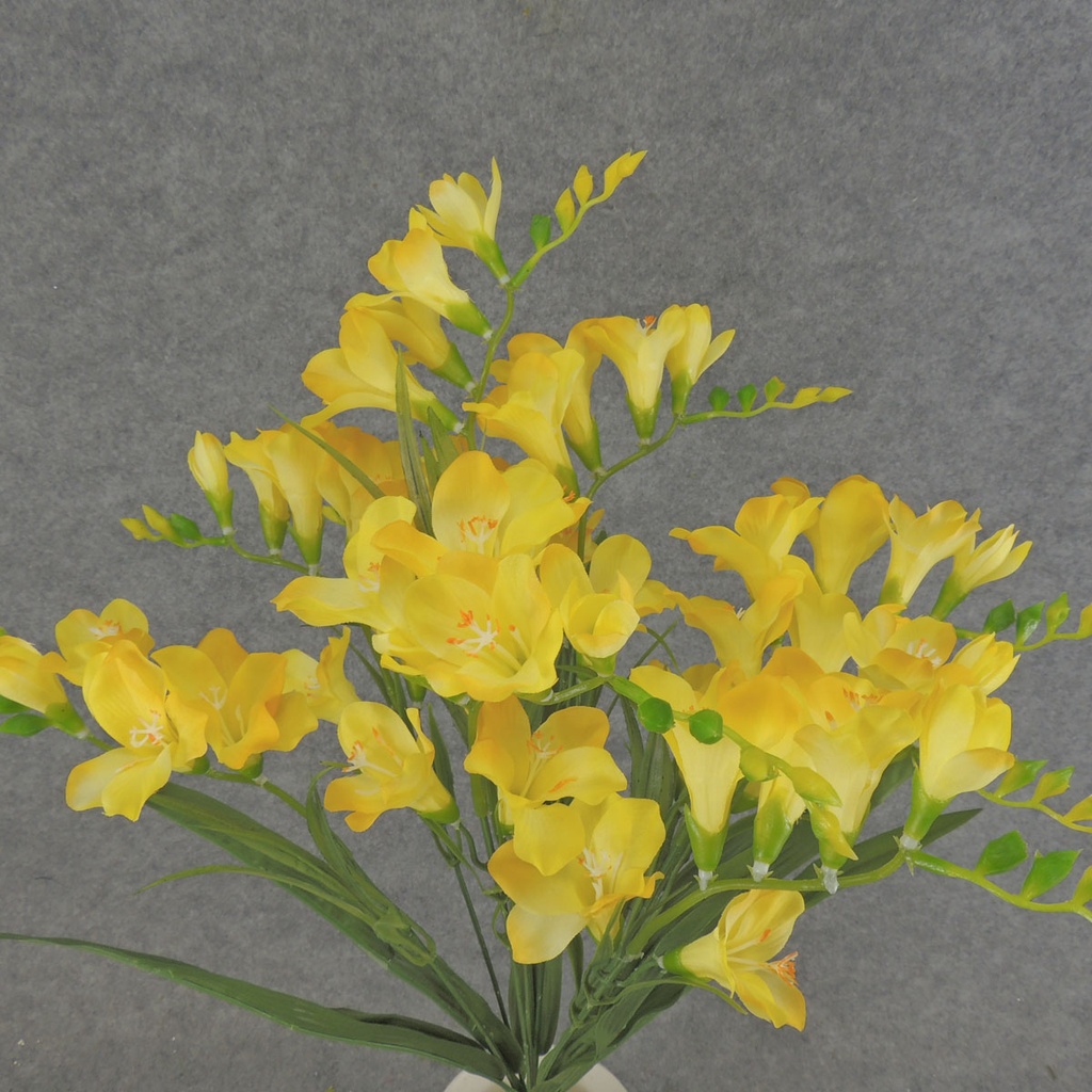 FREESIA BUSH X9 19"   YELLOW