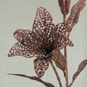 30&quot; TIGER LILY STEM GLITTER BROWN