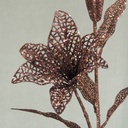 30" TIGER LILY STEM GLITTER BROWN