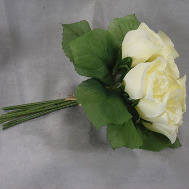 ROSE BUD BUNDLE X9 SATIN CREAM