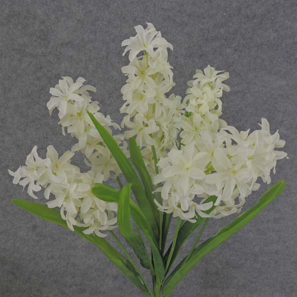 HYACINTH BUSH X7 20.5"  CREAM/WHITE