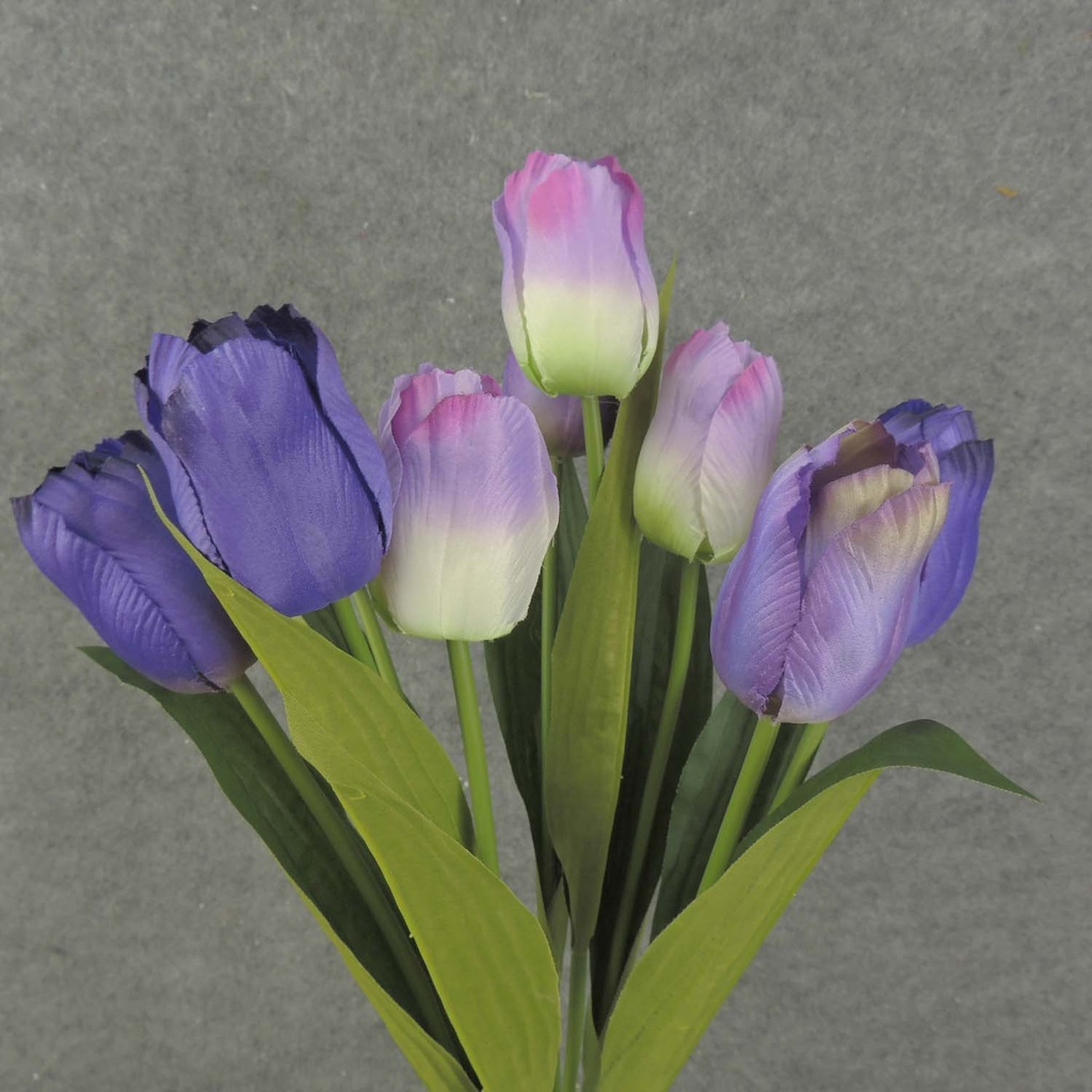 TULIP BUSH 18" X9 SATIN  PURPLE/LAVENDER