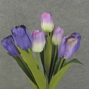 TULIP BUSH 18" X9 SATIN  PURPLE/LAVENDER