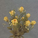 ROSE BUSH X9 16"  YELLOW