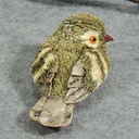 BIRD 4" SISAL  HANGING   GREEN