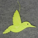 BIRD FLYING 9" W/HANGER (4/BAG) 4-ASST