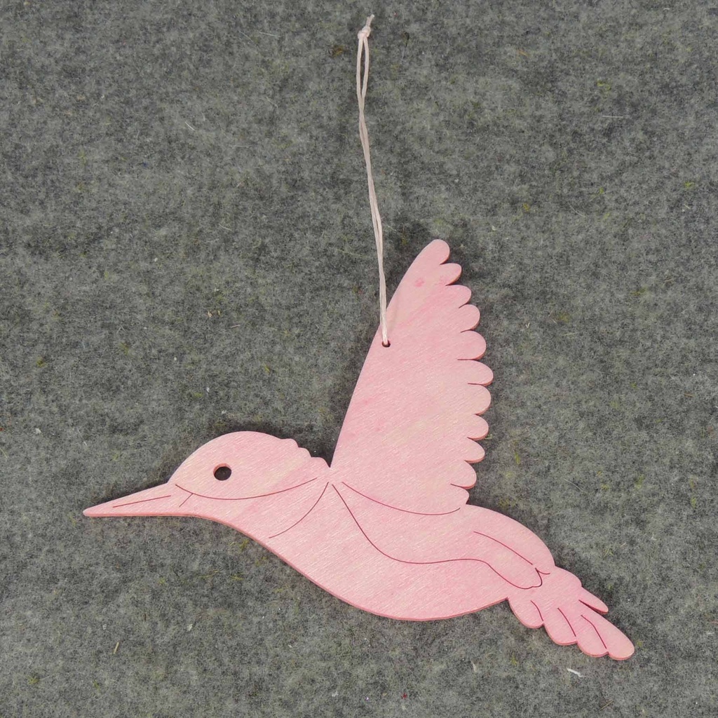 BIRD FLYING 7" W/HANGER (4/BAG) 4-ASST