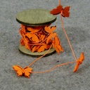 BUTTERFLY 1.15" 24/GARLAND 8'  ORANGE