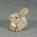 BUNNY 6"H X 6.5"     BROWN