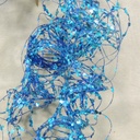 36" GLITTER MOSS WIRE GARLAND  BLUEX