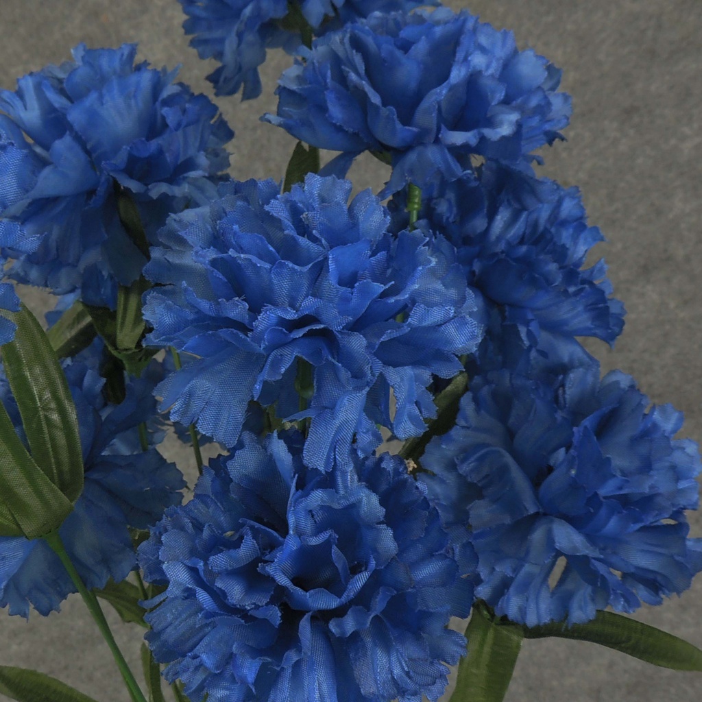 CARNATION BUSH X 14 ROYAL BLUE