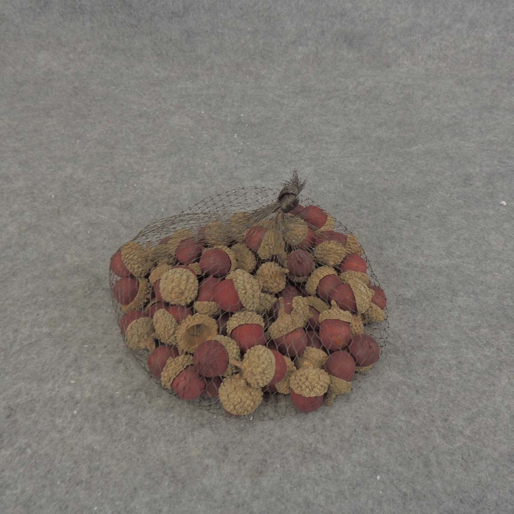 ACORN .75"-1" (75 PER BAG)  BURGUNDY