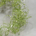 36" GLITTER MOSS WIRE GARLAND  LIGHT GREEN