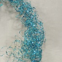 36" GLITTER MOSS WIRE GARLAND  TURQUOISE