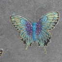 6.5" 6-ASST BUTTERFLIES W/GLITTER & GEMS 
