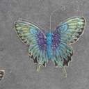 6.5" 6-ASST BUTTERFLIES W/GLITTER & GEMS 