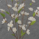 BLOSSOM BUSH 25" X11  CREAM/WHITE