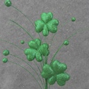 SHAMROCK GLITTER SPRAY X3  16.5"