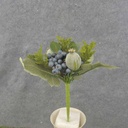 LEAF &amp; BERRY PICK W/POPPY PODS 10&quot;