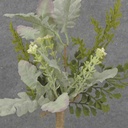 FOLIAGE & FERN BUNDLE 12" FLOCKED