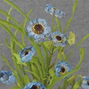 POPPY BUSH X11 21" BLUE (PAPER)
