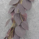 HEART SHAPE LEAF GARLAND 6'  PURPLE